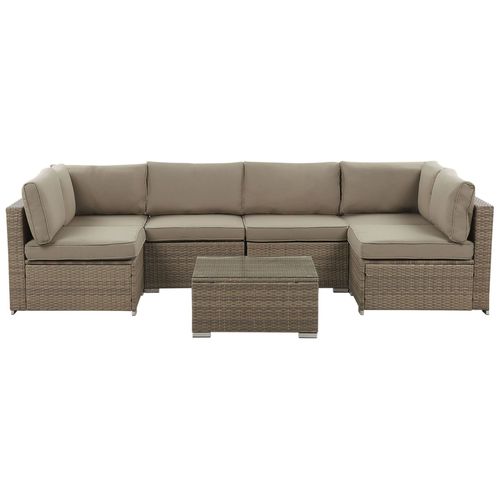 Set De Salon Polyrotin Marron Belvedere