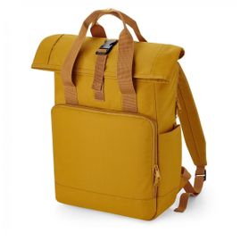 Sac à dos recyclé rolltop et poignées - BG118L - jaune moutarde