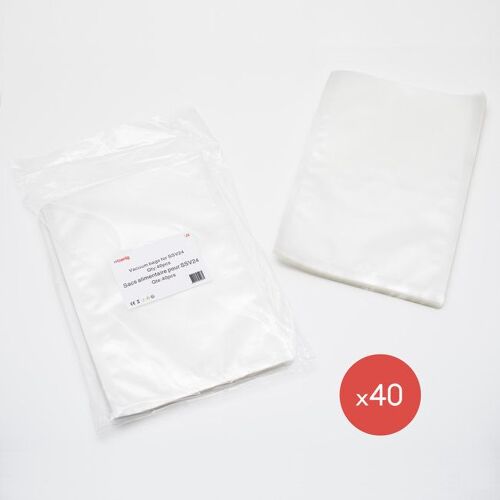 H.Koenig L24 40 Sacs Pour Ssv24 Appareil De Mise Sous Vide Alimentaire