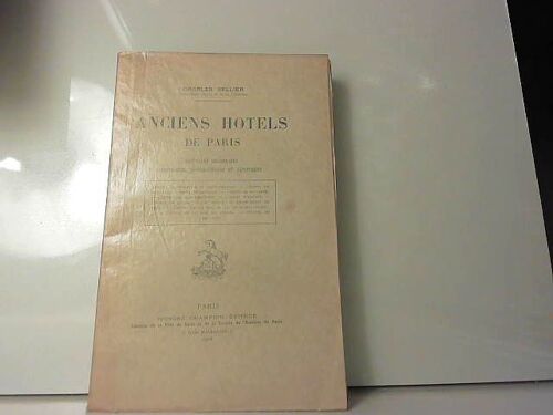 Anciens Hotels De Paris