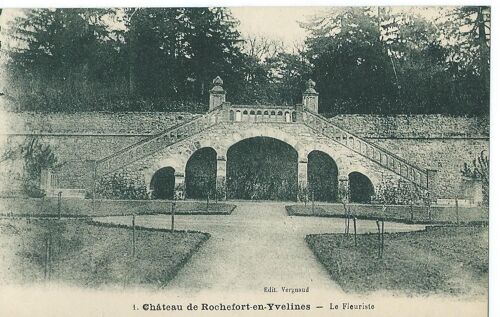 Carte Postale Rochefort En Yvelines (Yvelines 78730) Le Château Escaliers Du Fleuriste Edition Vergnaud