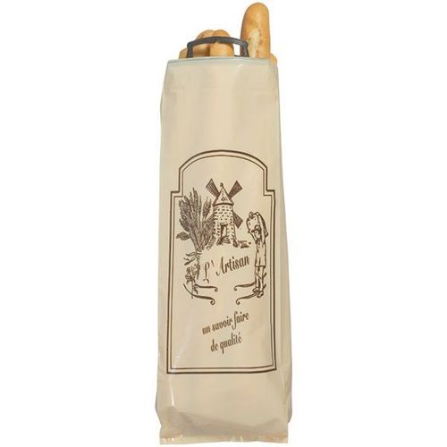 Sac à pain cabas avec poignée 24x75cm ivoire