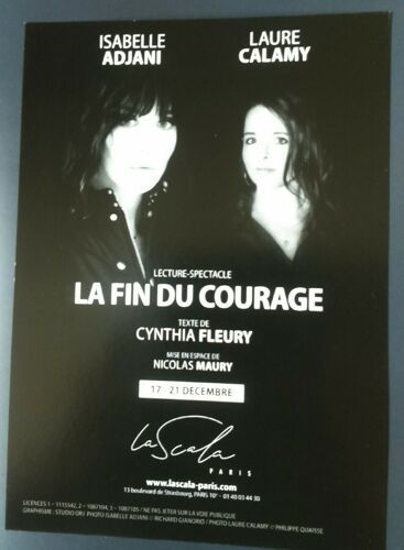 Isabelle Adjani Flyer Cartonné La Fin Du Courage