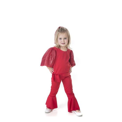 Déguisement Raphaëlle Carrà Rouge Pour Fille