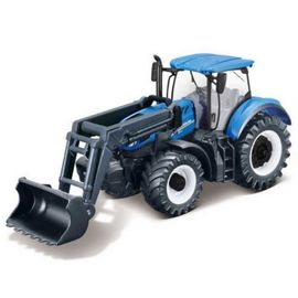 New Holland Tracteur Avec Chargeuse - À Friction 1/43 Burago-Burago