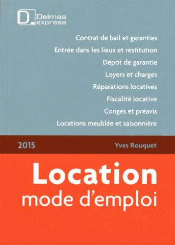 Location Mode D'emploi - Edition 2015
