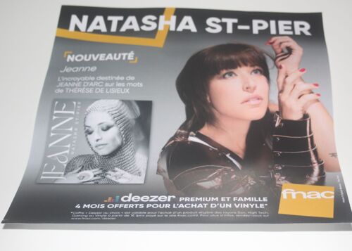 Rare Plv 30x30cm Souple Papier Glacé Natasha St Pier Jeanne / Magasins Fnac
