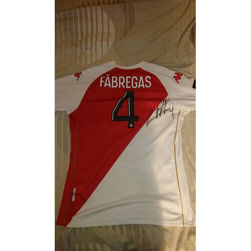 Maillot As Monaco Dédicacé Par Cesc Fabregas 