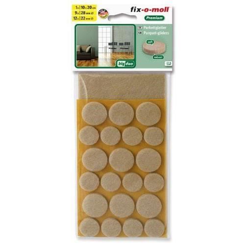 Suki Patins feutre adhésifs pour sol lisse sensible Beige 100 x 200 mm 22 pièces -
