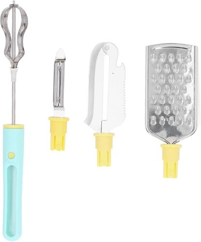 Subzonal-Ensemble De Gadgets De Cuisine 4 Pièces, Batteur À ?Ufs, Couteau À Creuser, Râpe, Ustensiles De Cuisine Multifonctionnels En Acier Inoxydable Pour Un Usage Domestique