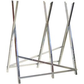 Jardin Pratique Chevalet De Tronçonnage Bûches En Métal Ct300 - 3 Tréteaux - L76 X H77 Cm
