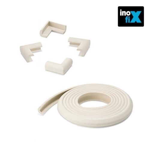 Rouleau Protecteur D'angles 2mts + 4 Coins Blancs (Blister) Inofix