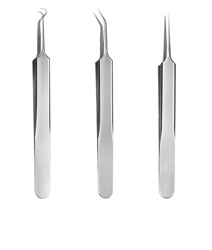Extracteur De Pores En Acier Inoxydable, Pack De 3 Argent 
