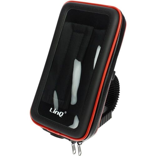 Support smartphone LINQ Moto /Scooter + Housse 6.3" max - Noir