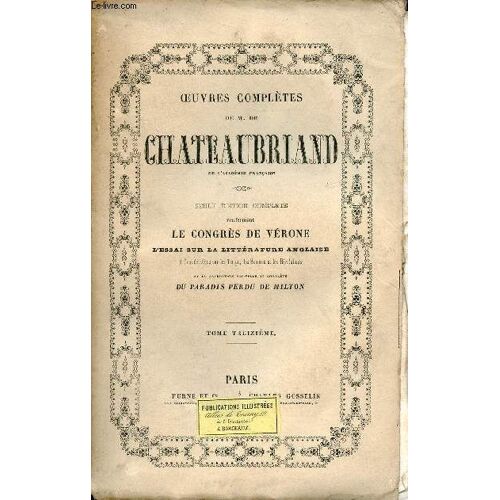 Oeuvres Complètes De M.De Chateaubriand - Tome 13 : Génie Du Christianisme Iii.