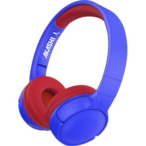 Casque AKASHI pour Enfant avec Micro Bleu et Rouge