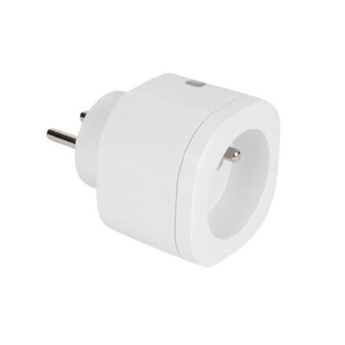 Perel Fiche WiFi Smart 2,4 GHz broche de mise à la terre 230V blanc