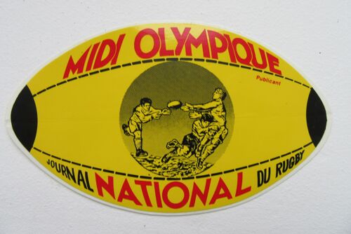 Autocollant (Sticker) Ancien De Collection Journal Midi Olympique
