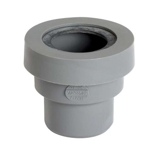 RACCORD EMBOITEMENT A LEVRE PVC 40MM - A COLLER MALE 40MM - NICOLL