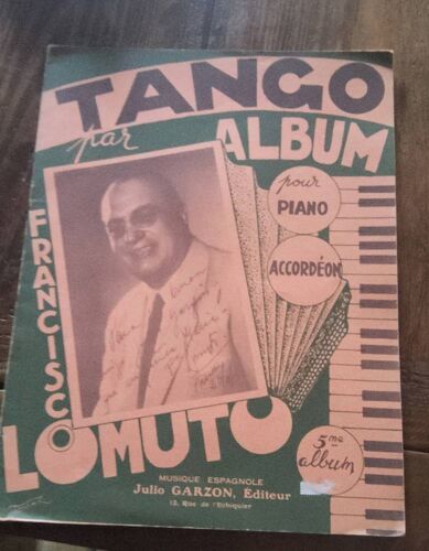 Livre Partitions Tango  Pour Piano   Accordeon 