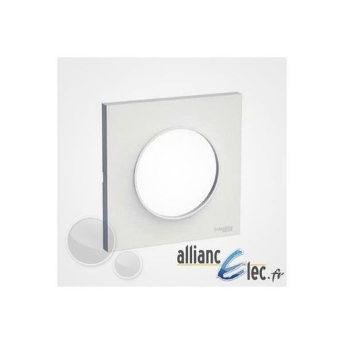 Pack 100 Plaque Blanc 1 Poste Schneider Odace