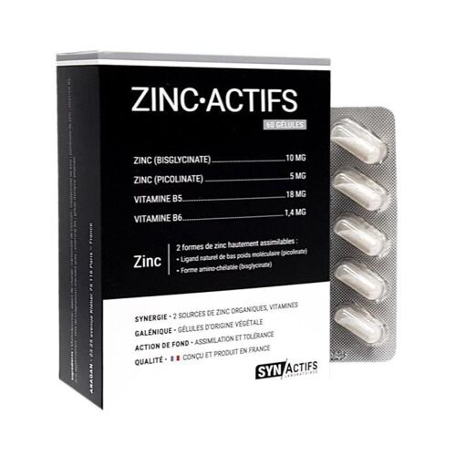 Synactifs Zincactifs 60 Gélules 