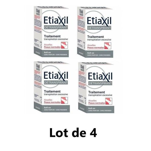 Etiaxil Détranspirant Peaux Normales Lot De 4 
