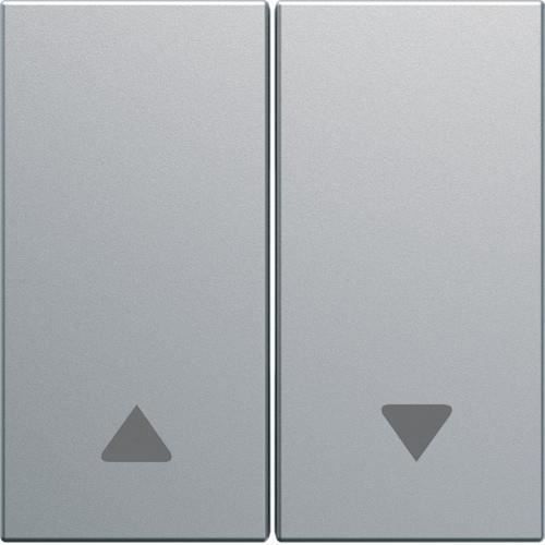 Enjoliveur interrupteur volet roulant gallery - Titane - WXD300T - Hager