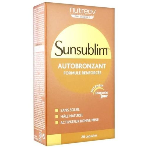 Multi-Vitamines Et Minéraux Nutreov Sunsublim Autobronzant 28 Capsules 509062 