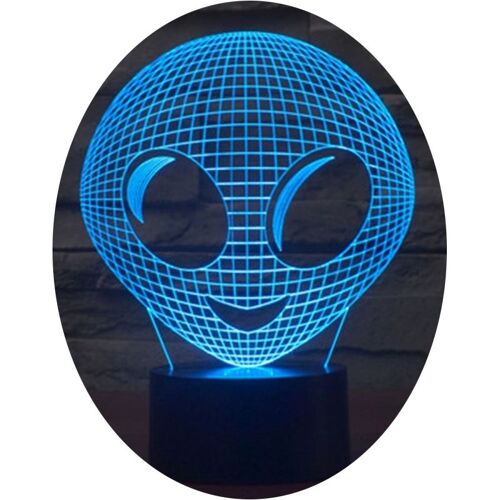 Lampe De Décoration 3d Extra-Terrestre Led 7 Couleurs 0.5w Interrupteur Tactile Yonis