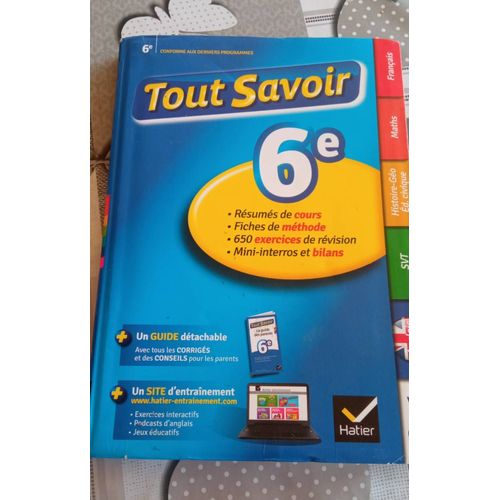 Tout Savoir Classe De 6eme