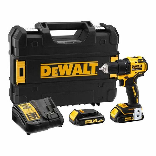 Dewalt - Perceuse visseuse à batterie 18V 2x1,5 Ah Li-Ion avec mallette de transport - DCD708S2T