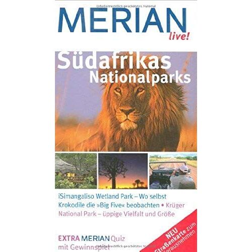 Südafrikas Nationalparks: Isimangaliso Wetland Park-Wo Selbst Krokodile Die -Big Five-Beobachten.Krüger National Park-Üppige Vielfalt Und Größe.Neu Straßenkarte Zum Herausnehmen