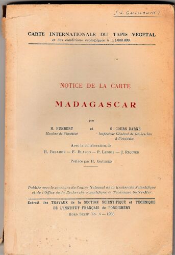 Notice De La Carte Madagascar