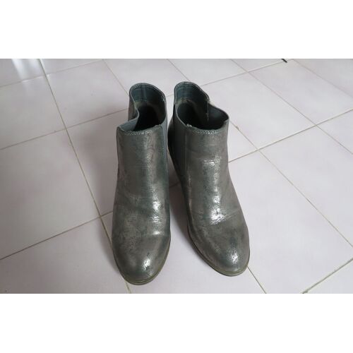 2648c Bottines Cuir Argenté T37 Coolway Mpc6