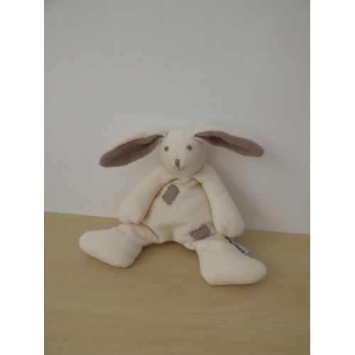 Doudou Lapin Beige Blanc Baby Sun