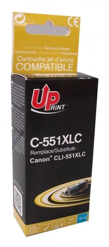 CJ551XLCUPR UP-C-551XLC-CANON MG6350/MX925-CLI 551XL-C-REMA