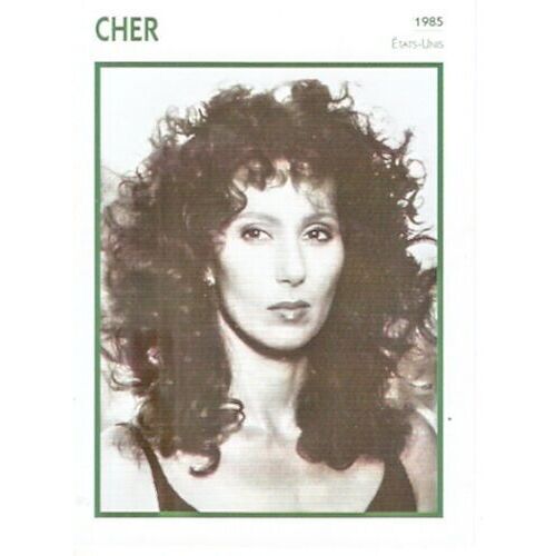 Fiche Portrait De Star Cher