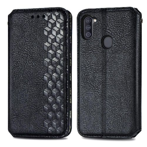 Étui Pour Samsung Galaxy M11 Conception De Mode Étui En Cuir Fonction De Portefeuille Entreprise Exquise Couverture Flip - Noir