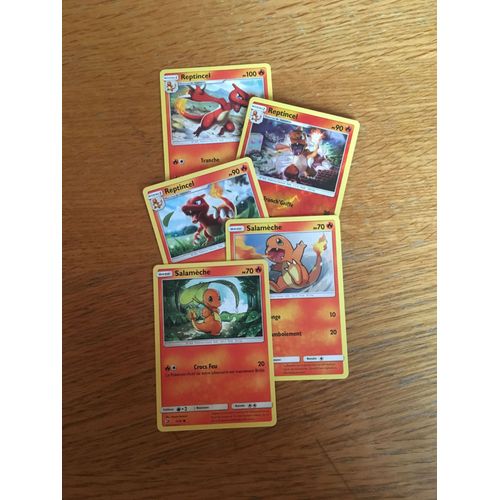 (72) 3x Reptincel + 2x Salamèche (Pokemon)