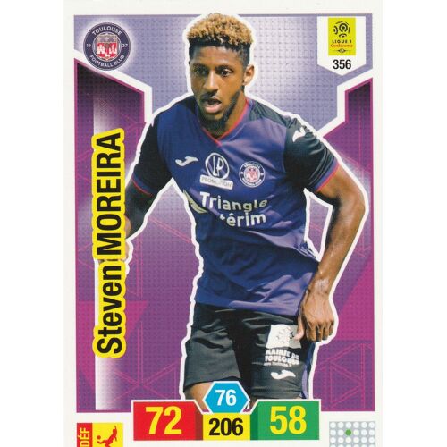 Carte Panini Adrenalyn Xl 2019 / 2020 - Steven Moreira - Toulouse - N° 356