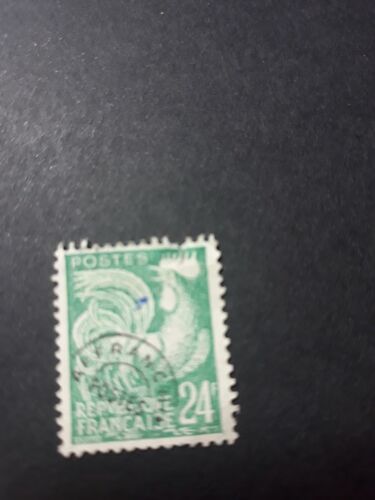 Timbre Coq France 24 Francs Tp12