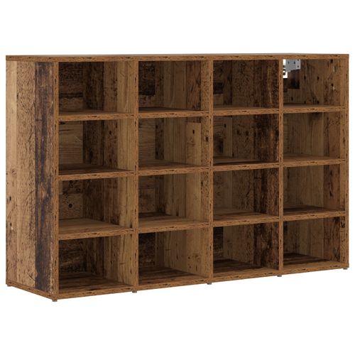 Vidaxl Cabinet À Chaussures Avec Étagère Avec Stockage Bois Ancien 103 X 30 X 67 Cm