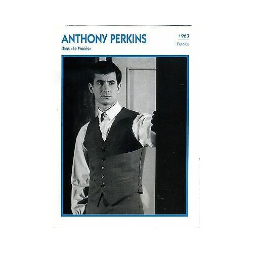 Fiche Portrait De Star Anthony Perkins
