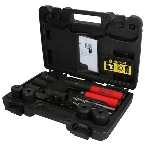 KS TOOLS Werkzeuge-Maschinen GmbH Jeu de perçages pour serrure de jante, 16 pièces (913.1484)