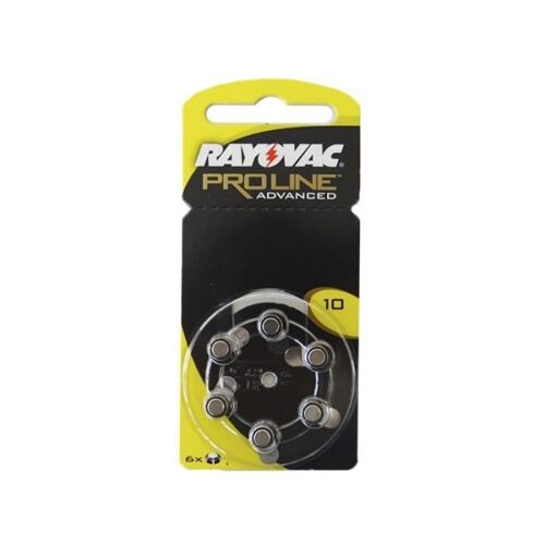 Micro-casque (blister 6 piles) rayovac za10 diamètre 5mm haut 3mm