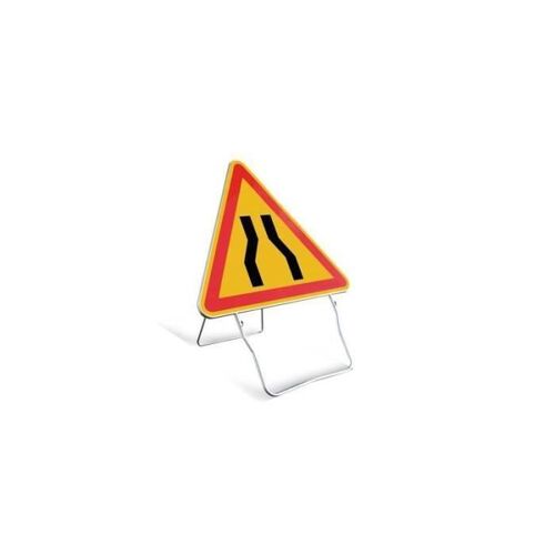 Panneau triangulaire de signalisation 1000 mmcl t1 - ''chaussee retrecie''