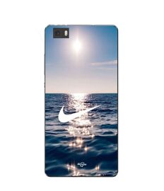 Coque Huawei P8 Lite Nike Logo Blanc Mer Solei