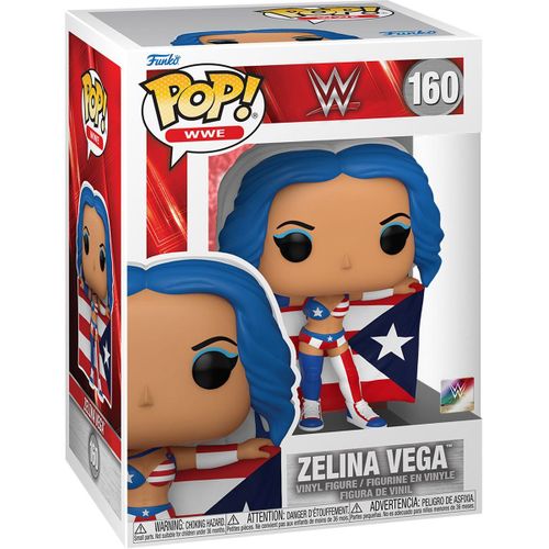 Figurine Funko Pop Zelina With Flag / Wwe / Funko Pop Wwe #160