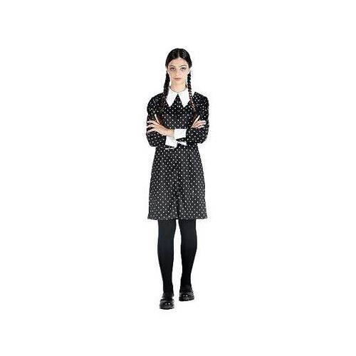 Costume Wednesday Addams Robe - Taille 8-10 Ans
